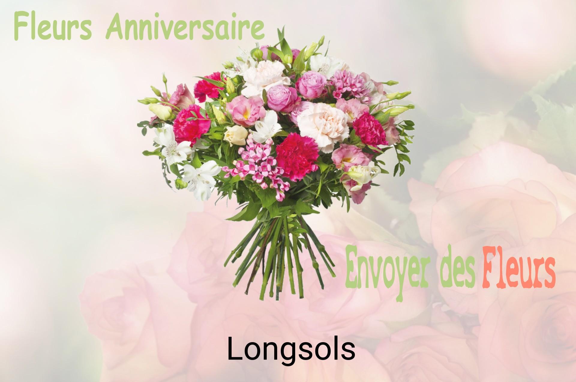 Bouquet de fleurs d’anniversaire livré à Longsols